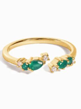 Moon Magic - Green Onyx Flourish Ring